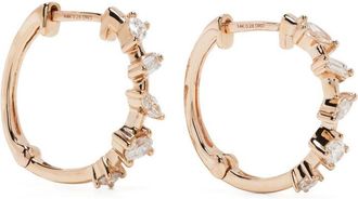 Dana Rebecca Designs 14K Rose Gold Alexa Jordyn Diamond Hoop Earrings - Womens - Diamond/14kt Gold