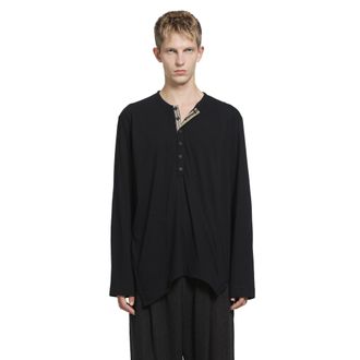 Ziggy Chen Classic Henley-Neck T-Shirt