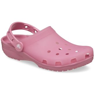 Crocs Unisex Classic Frosted Thermoplastic Rosette Clogs - Rose - Size UK 3
