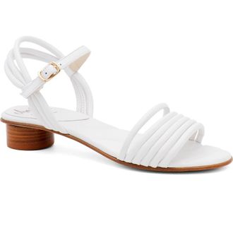 Amalfi By Rangoni Barocco Ankle Strap Sandal in White Parmasoft at Nordstrom, Size 8.5