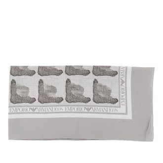 Emporio Armani Printed silk scarf Woman One Size