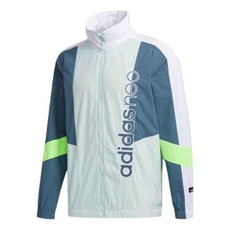 adidas Mens adidas neo SS TT / WB Sports Dotted Green Jacket FN6528