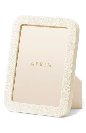 Aerin Classic Faux Shagreen Cream Frame at Nordstrom