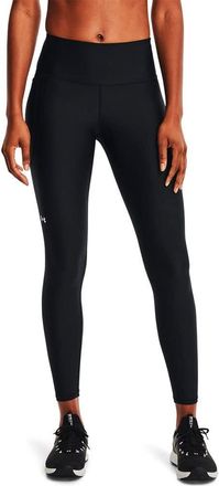 Under Armour Womens Standard HeatGear High No-Slip Waistband Pocketed Leggings, Black (001)/White, Large Tall