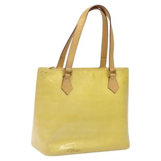 Louis Vuitton Tweedehands leren Louis Vuitton tassen - Dames - Pre-owned - Geel - Maat: ONE Size Leer