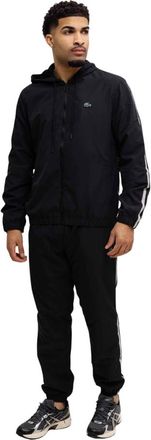 Lacoste Trainingspak met krokodillenprint - Heren - Trainingspakken - Zwart - M - Polyester - Fitness