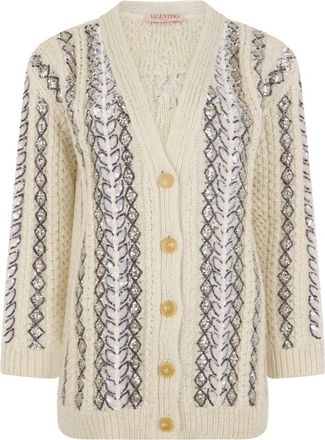 Valentino Garavani Mujer, Jerseys, Beige, Talla: S