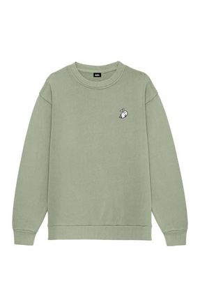 Dalix Heartly Ghost Womens Heavyweight Relaxed Sweatshirt in Oil Green at Nordstrom, Size Xx-Large