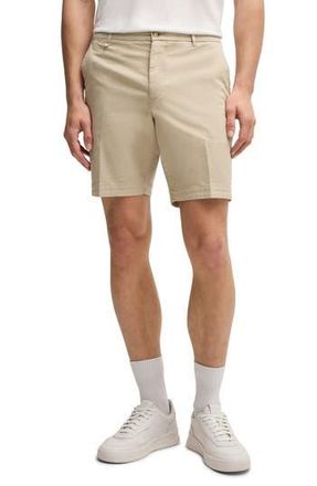 BOSS Slice Stretch Cotton Shorts in Light Beige at Nordstrom Rack, Size 36