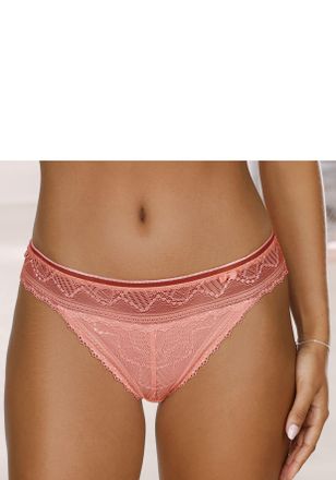 Lascana String LASCANA Tiziana, Damen, Gr. 32/34, orange (neon pfirisch), Microtouch, Obermaterial: 84% Polyamid, 16% Elasthan, figurbetont, Unterhosen String