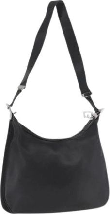 Gucci Pre-owned Vintage Shoulder Bag - Dames - Vintage Schoudertas - Zwart - ONE Size - Leer - Vintage