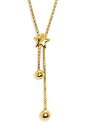 Bracha Maven Star Pendant Lariat Bolo Necklace in Gold at Nordstrom