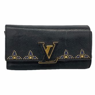 Louis Vuitton Noir Long Wallet (Bi-Fold) (Pre-Owned)