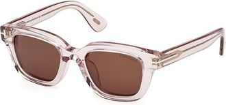 Tom Ford Brown Square Mens Sunglasses FT1274-D 72E 49