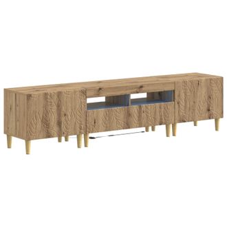 vidaXL Cabinet De Tv Led De 5 Piezas Roble Artisan Vidaxl