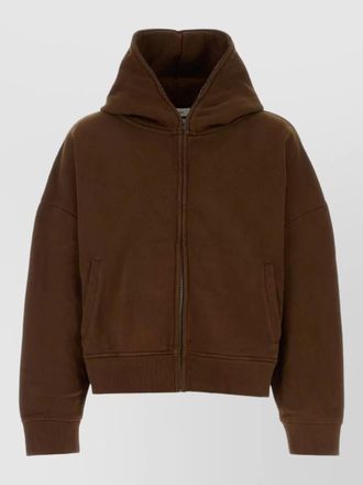 Entire studios cotton hooded sweatshirt front pockets