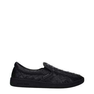 Bottega Veneta Herrens Slip-on-Leder schwarz