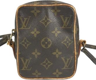 Louis Vuitton Pre-owned Monogram Canvas Pochette Schoudertas - unisex - Vintage Schoudertas - Bruin - ONE Size - Leer - Vintage