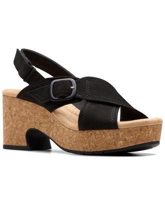 Clarks Nerisa Pace Nubuck Wedge Sandal