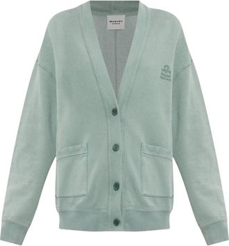 Isabel Marant Stephy Sweatshirt - Dames - Vesten - Groen - M - Katoen - Truien & Vesten
