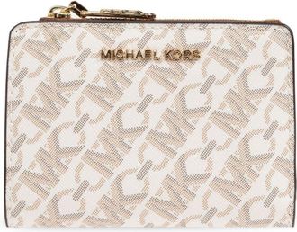 Michael Michael Kors Empire logo wallet - women - Canvas - One Size - Neutrals