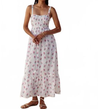 PINK CITY PRINTS Malibu Maxi Dress In Jaipur Ditsy