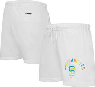 Pro Standard Womens Pro Standard White San Francisco Giants Washed Neon Shorts at Nordstrom, Size Xx-Large