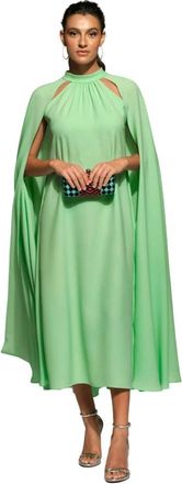 Moskada Groene Mimosa Halter Midi Jurk - Dames - Casual kleedjes - Groen - 2XL - Kleedjes