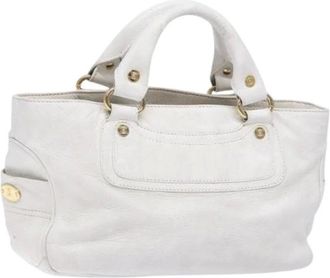 Celine Pre-owned Handbags, female, White, Size: ONE SIZE Pre-owned Leather handbags