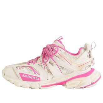 Balenciaga (WMNS) Balenciaga Track Sneaker White Fluo Pink 542436W1GC39055