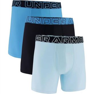 Under Armour Mens Performance Tech Boxerjock Briefs - 3-Pack In Blue/black/light Blue