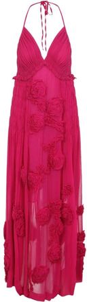 Dries Van Noten Gowns, female, Pink, Size: M Drina Midi Dress
