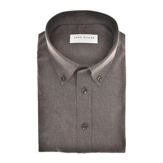 John Miller Hombre, Camisas, Marr&oacute;n, Talla: XL