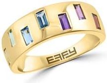 Effy 14K Gold Plate Gemstone Ring in Gold Multi at Nordstrom Rack, Size 7