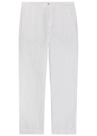 Polo Ralph Lauren Bedford Linen and Cotton-blend Trousers - White - 36 (W36 / XL)