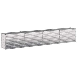 vidaXL Cama De Jard&iacute;n Elevada Plateado 320 X 40 X 55 Cm Galvanizado Vidaxl
