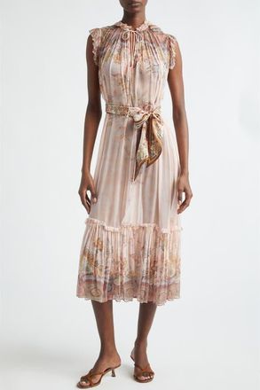 Zimmermann Alchemy Flutter Dress in Pink Paisley at Nordstrom, Size 4