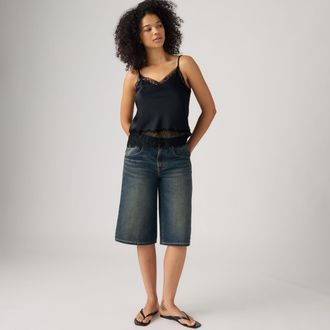 Levi's Super Baggy Jorts - Womens - 23 - Medium Wash / Happy Tales