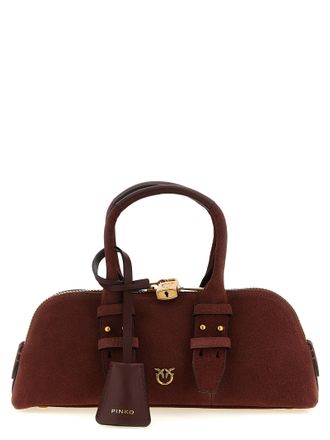 Pinko Bordeaux Cowhide Shoulder Womens Bag