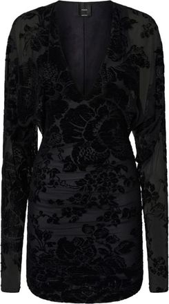 Pinko Elegante Nero Jurk Aw 25 - Dames - Korte kleedjes - Zwart - XS - Kleedjes
