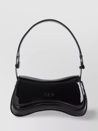 Diesel play medium patent shoulder bag