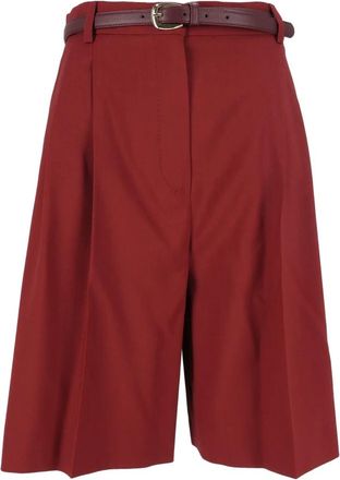 Max Mara Bermudas Caravan de pierna ancha - Shorts - Mujer - Rojo - 2XS