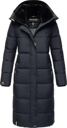 Marikoo dames winterjas - Lange gewatteerde jas met afneembare capuchon
