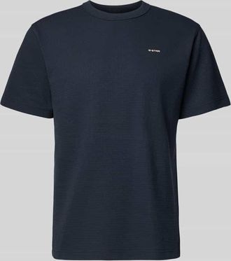G-Star Regular Fit T-Shirt mit Strukturmuster in Marine, Gr&ouml;&szlig;e XXL
