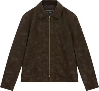 Guess Giacca in ecopelle - - Jackets - Uomo - Marrone - S