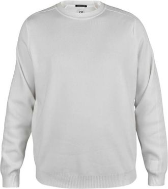 C.P. Company Metropolis Crewneck Knit - Heren - Sweatshirts - Wit - L - Katoen - Hoodies & sweatvesten