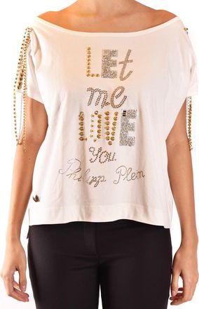 Philipp Plein T-Shirt Kurzarm Wei&szlig;