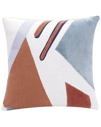 LR Home Lr Home Scarlett Modern Patchwork Handmade Throw Pillow