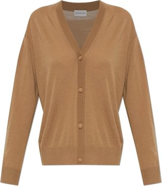 Moncler Wol Cardigan - Dames - Vesten - Bruin - S - Wol - Truien & Vesten