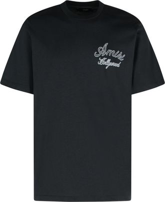 Amiri Hollywood Black Cotton T-Shirt